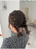 ◎ツインアレンジ/編み込みアレンジ/ヘアセット