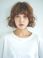 テクネ 天神大名(techne) 天神大名顔周りレイヤーカットミディアムボブタッセルボブパーマ