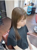 髪質改善縮毛矯正＊ナチュラルストレート＊透明感セミロング
