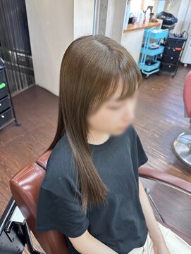 ナンバーエイト(number eight) 髪質改善縮毛矯正*ナチュラルストレート*透明感セミロング