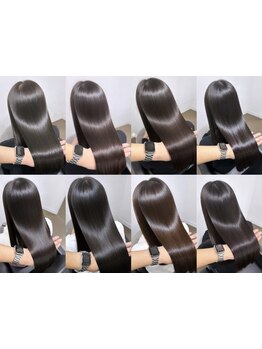 [TOKIOトリートメント][酸性ストレート]など髪質改善メニューが豊富なサロン◇上質な艶感と指通りが◎
