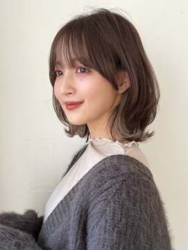 ハニーシブヤ(HONEY shibuya) 大人可愛い20代30代40代くびれ外ハネボブ/チャコールグレー1