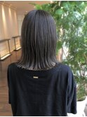 オリーブグレー/外はねボブ/チャコールグレー/外ハネボブ