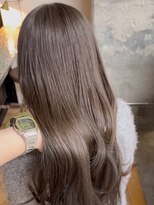 ミリ(mm)&nbsp;透明感たっぷり♪アッシュグレージュ/ブリーチ無しカラー/20代