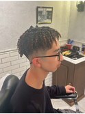 【BarBerBROS】ツイスト　ハリガネパーマ　ブレイズヘア