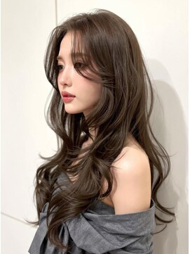 ブロウ ネックス ザ サロン 表参道(VLOW nex the salon) ベージュ レイヤーカット 韓国ヘア 掛札