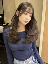 シュガー(Sugar)&nbsp;レイヤーカット/ワンホンヘア/韓国ヘア/顔まわり/大阪/梅田