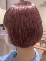 ヴィサージュファイン(VISAGE fine)&nbsp;やわらかい透明感、ピンクベージュのショートボブ