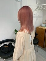  fit stand 千葉/ショートボブ/カット/パーマ/ダブルカラー/トリートメント/縮毛矯正&nbsp;イメチェン/ピンクベージュ/アンブレラカラー[千葉]