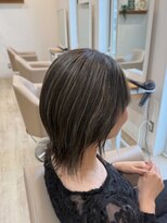 ジュエ ヘアー デザイン(Jue hair design)&nbsp;ハイライト/透明感グレージュ/ボブレイヤー/20代/知立/刈谷/豊田