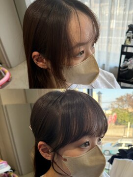 エトワ 中央店(etoi) 大分韓国ヘアかき上げレイヤーカット