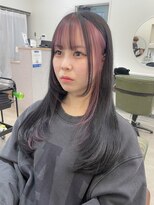 hyon myon/RISEbyREVO 綾瀬店【ヒョンミョン】&nbsp;ハッシュカット/デザインカラー/グレージュ[綾瀬駅/韓国ヘア]
