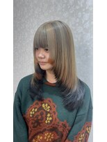 ドォート(Dote hair make)&nbsp;【菜月Style】個性派オレンジデザインカラー