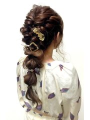 くるりんぱヘアアレンジ