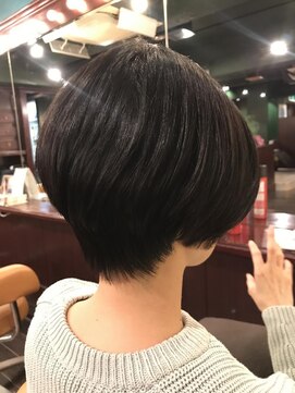 プレゼンスセタガヤ(PRESENCE SETAGAYA) ショート/ボブレイヤー/艶カラー/ダークアッシュ