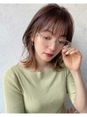 mowen×外ハネミディアム×ラフウェーブ×シルキーグレージュ