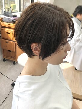アルモ ヘア フア 東静岡(ALMO hair HUA) ミルクティベージュショートカット20代30代40代