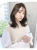 エギョモリ韓国レイヤーカットシースルーバングくびれヘア