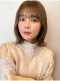 ベルボブ×ベージュカラー