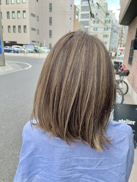 オーガニック アトリエ 大宮(organic+atelier) 20代30代40代大人可愛いミルクティーベージュハイライト