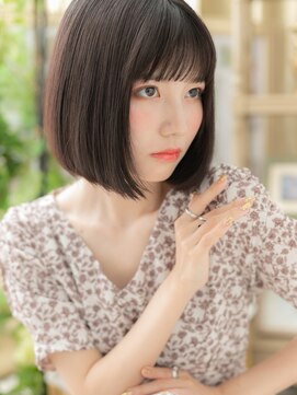 カバーヘア ブリス 上尾西口店(COVER HAIR bliss) ★黒髪ヘルシースタイル小顔切りっぱなしボブ20代30代40代★10