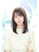 アエレ(Aere)&nbsp;【Aere池袋】セミロング×顔周りレイヤー×ベージュ☆小林正重