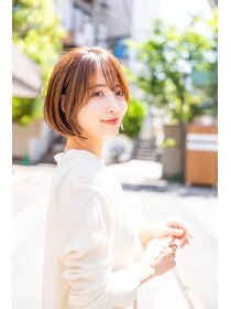 アンバー 池袋(amber) 切りっぱなしボブ/美髪/ピンクブラウン[池袋駅]