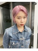 ベイビーピンクハイトーンショート