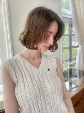 ヘアーアイストゥーレ(HAIR ICI TRE) 毛先パーマヘルシースタイル横顔美人こなれヘア美髪　担当吉澤