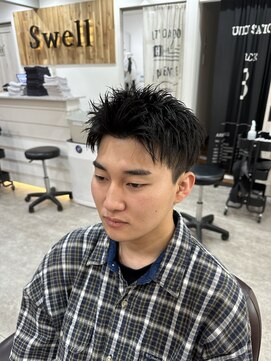 スウェル 船橋店(Swell) #ベリーショート#ダークアッシュ#ニュアンスパーマ#韓国マッシュ