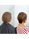 脱白髪染めベージュカラー