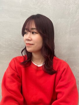 アコーズ ヘア トクシゲ(accord s hair Tokushige) チェリーブラウン/ミディアムヘア