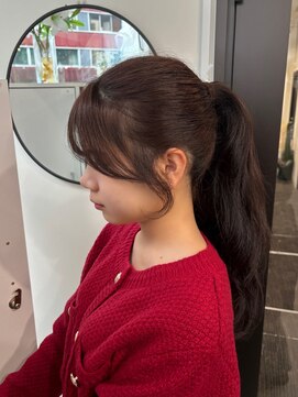 マーシュ 梅田(marshu) ハナstyle/くくってもかわいいお顔まわり♪