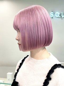 ソル バロール 表参道(SOL .valor) 切りっぱなしボブタッセルボブ顔周りレイヤーボブ外ハネボブ韓国