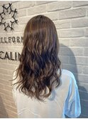 ツヤ感ヌーディグレージュカラー