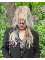 ヌル 原宿店(Null)&nbsp;スラッシュカラー/デザインカラー/ブリーチカラー/原宿/表参道