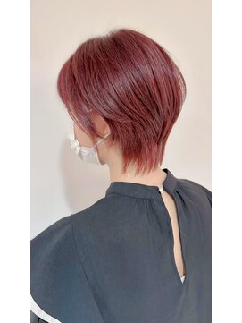 ハロ ハッピーヘアライフ 長居店(Halo happyhairlife) くびれヘアハイライトカラーミルクティーグレージュセミロング