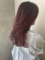 ガリカ 博多駅前(Gallica)&nbsp;レイヤーカット x  チェリーレッド/深みのある暖色系カラー