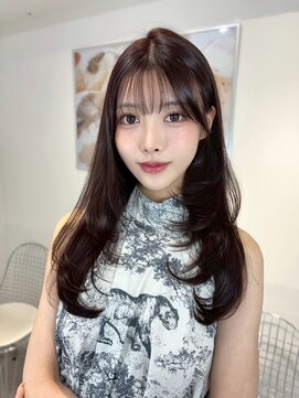 オニキス(ONYX) C124ボルドーブラウン韓国風ザクザクレイヤーカットブリーチ無し