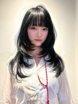 ブロック ジャポン(bloc japon)&nbsp;レイヤーカット 落ちるブラックカラー ハッシュカット黒髪ロング