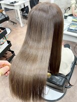 ハーシーバイアポロ 相模大野(HERSHE by apollo)&nbsp;x髪質改善/ホワイトグレージュ/レイヤーカット/チェリーブラウン