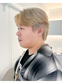 ミルクティーベージュケアブリーチデザインカラー韓国ヘア