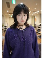 ノラキチジョウジ(NORA KICHIJOJI)&nbsp;くびれミディアムレイヤーカットウルフボブボブパーマ前髪パーマ