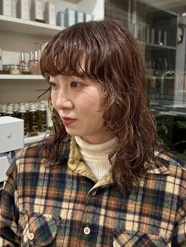 ハク メゾン(HaKU maison) ミディアムミックスゆるふわパーマ
