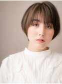 フェイスフレーミングミストバング丸みショートX北浦和20代30代