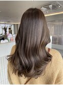 桑名ロングレイヤーカットハッシュカット透明感カラー髪質改善