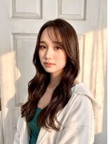 ロニカ 銀座(LOuNICA)&nbsp;シースルーバング/似合わせ/ブラウンベージュ/韓国 #銀座#東銀座