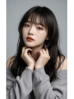 TMJ&nbsp;熊本/韓国レイヤーカット×艶暗カラー×セミロング