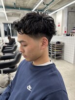 テンション(tension)&nbsp;メンズニュアンスパーマテーパーフェード札幌大通バスセンター