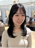 《kana》*レイヤーカット*ミディアムレイヤー*地毛風カラー*
